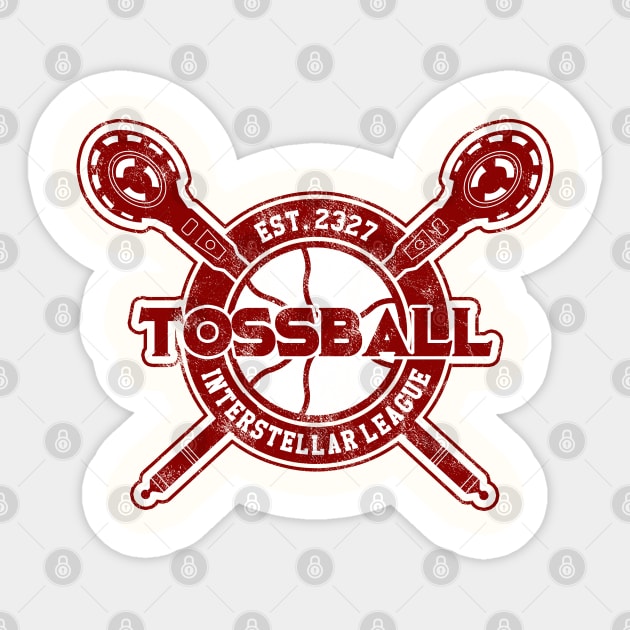 Tossball Interstellar League | The Outer Worlds Sticker by threadbaregaming